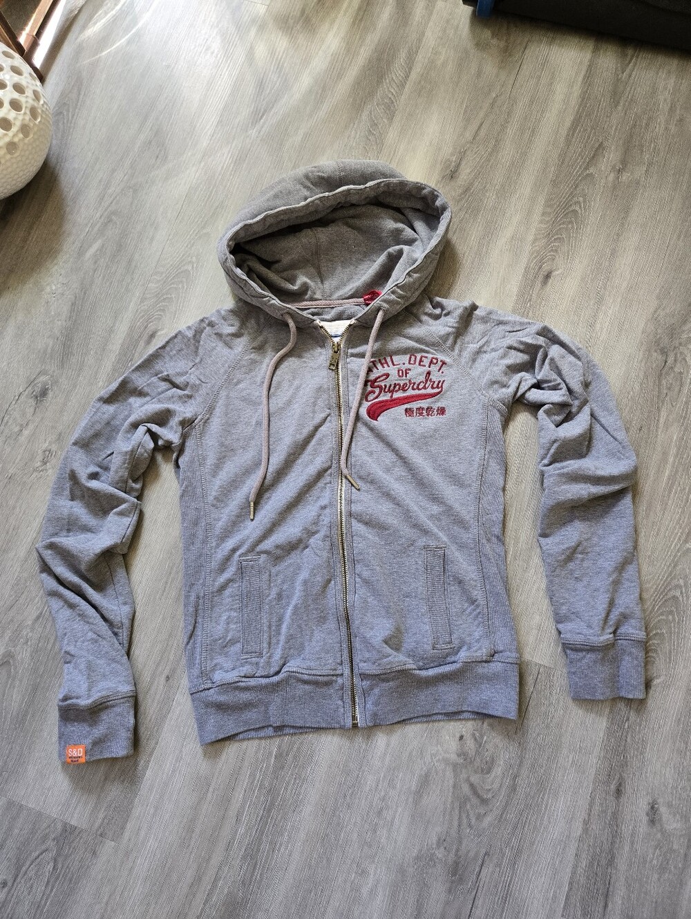 Superdry Women's Gray Zip-Up Hoodie
